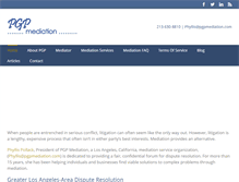 Tablet Screenshot of pgpmediation.com